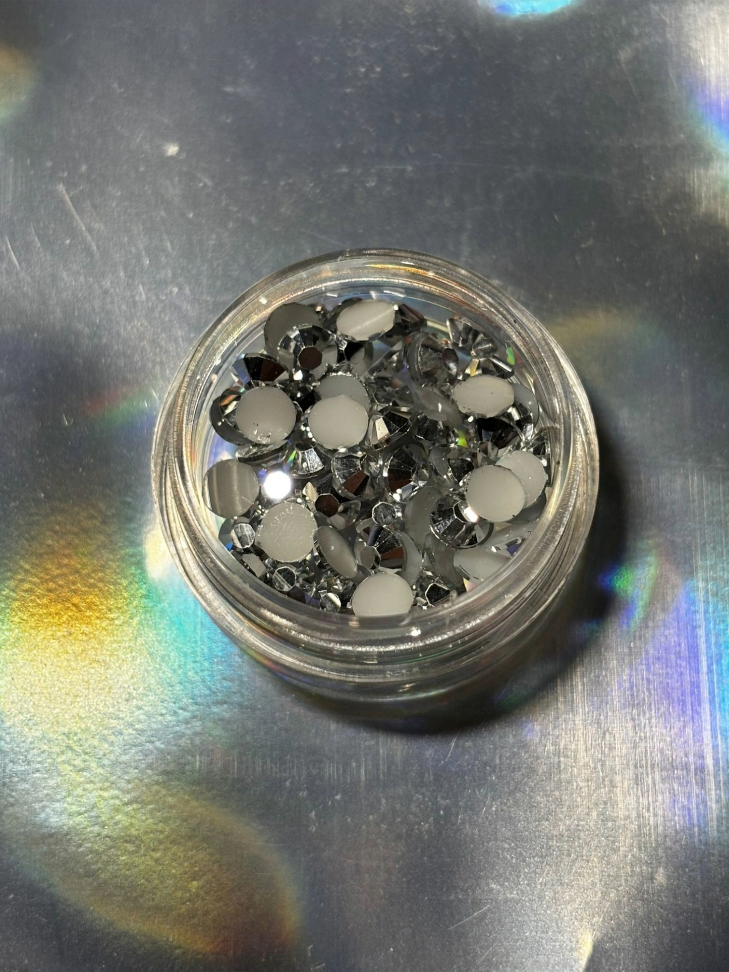 Cristale Rotunde Silver Tears