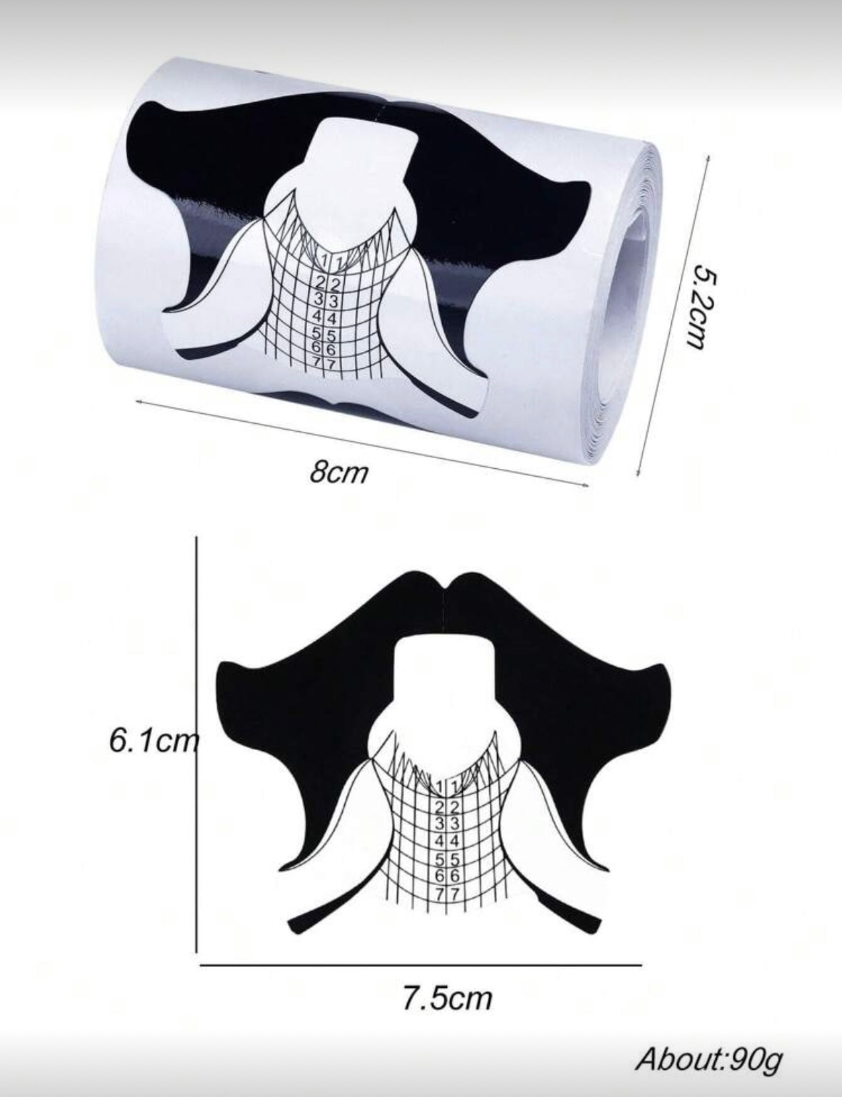 Şabloane Black Square-100 buc