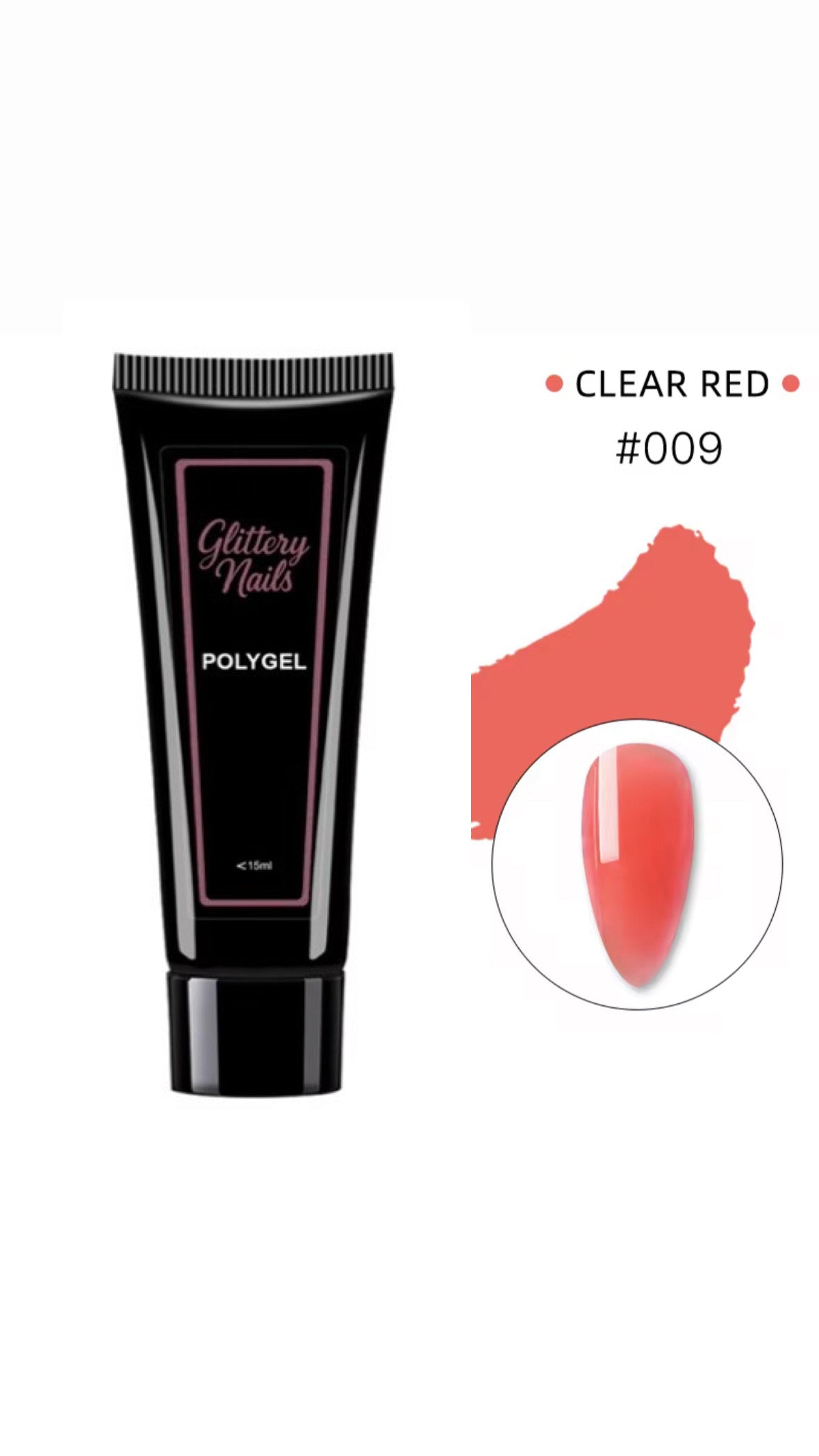 Polygel Glittery Nails-009