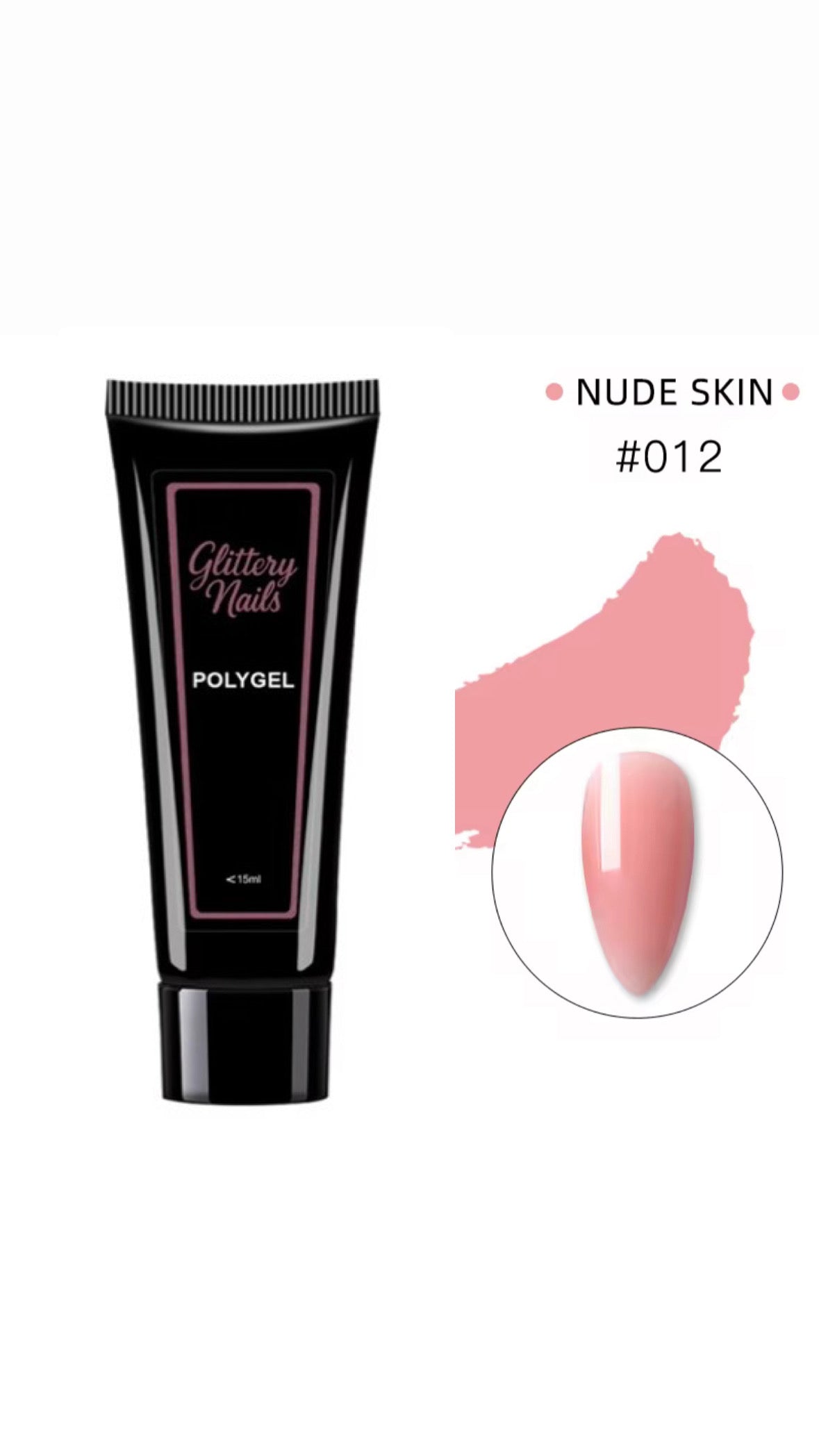 Polygel Glittery Nails-012