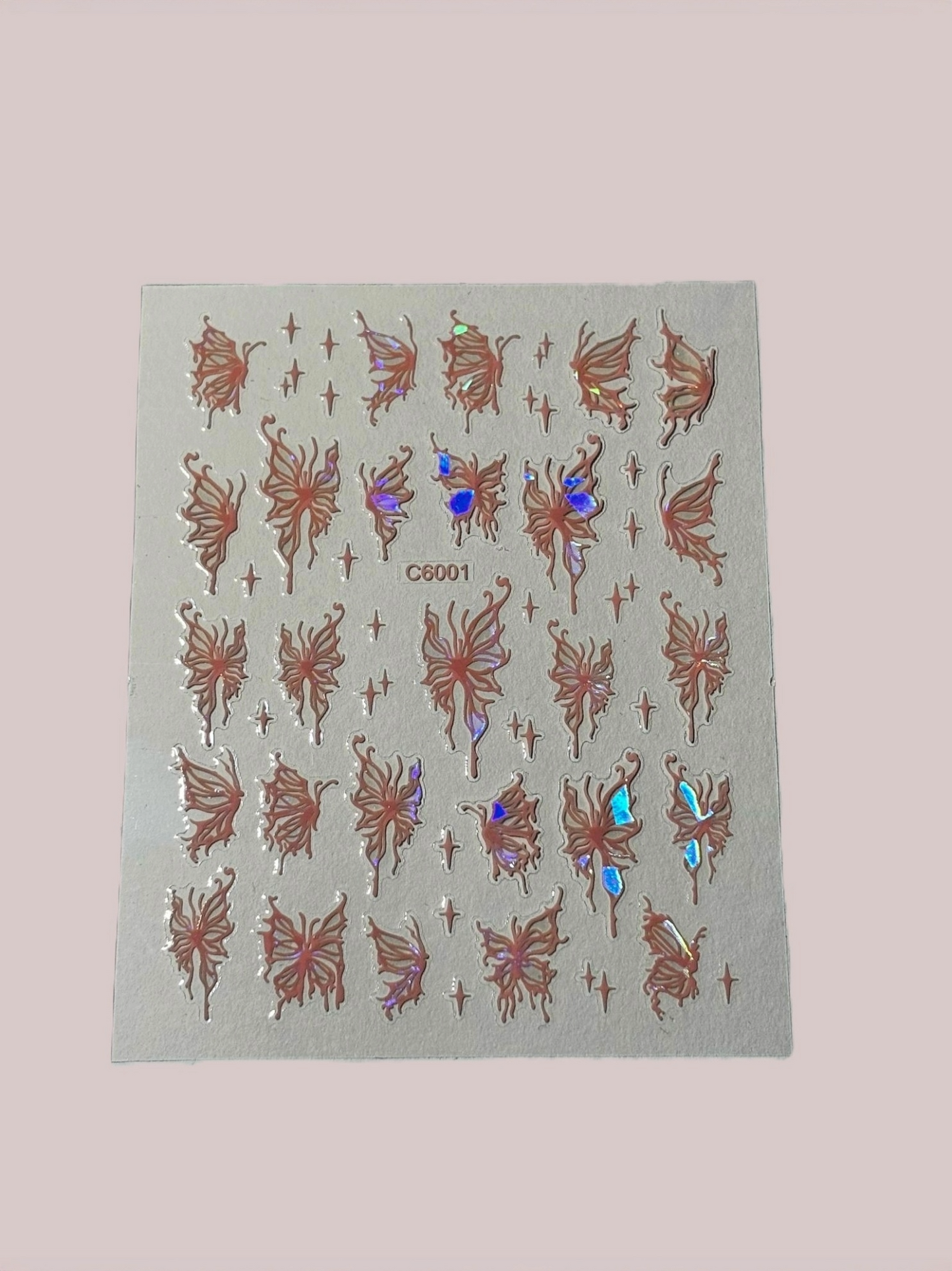 Stickers Fluturi Gold