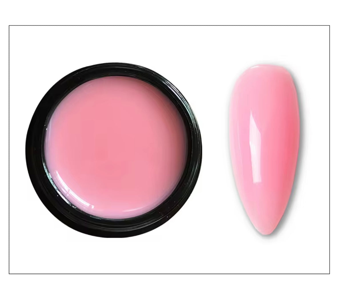 Builder Gel Pink Glittery Nails-02 20 ml