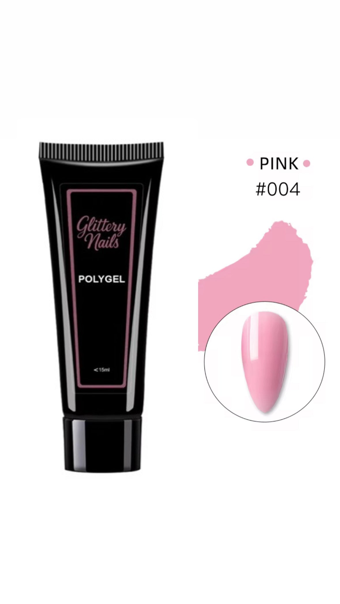 Polygel Glittery Nails-004