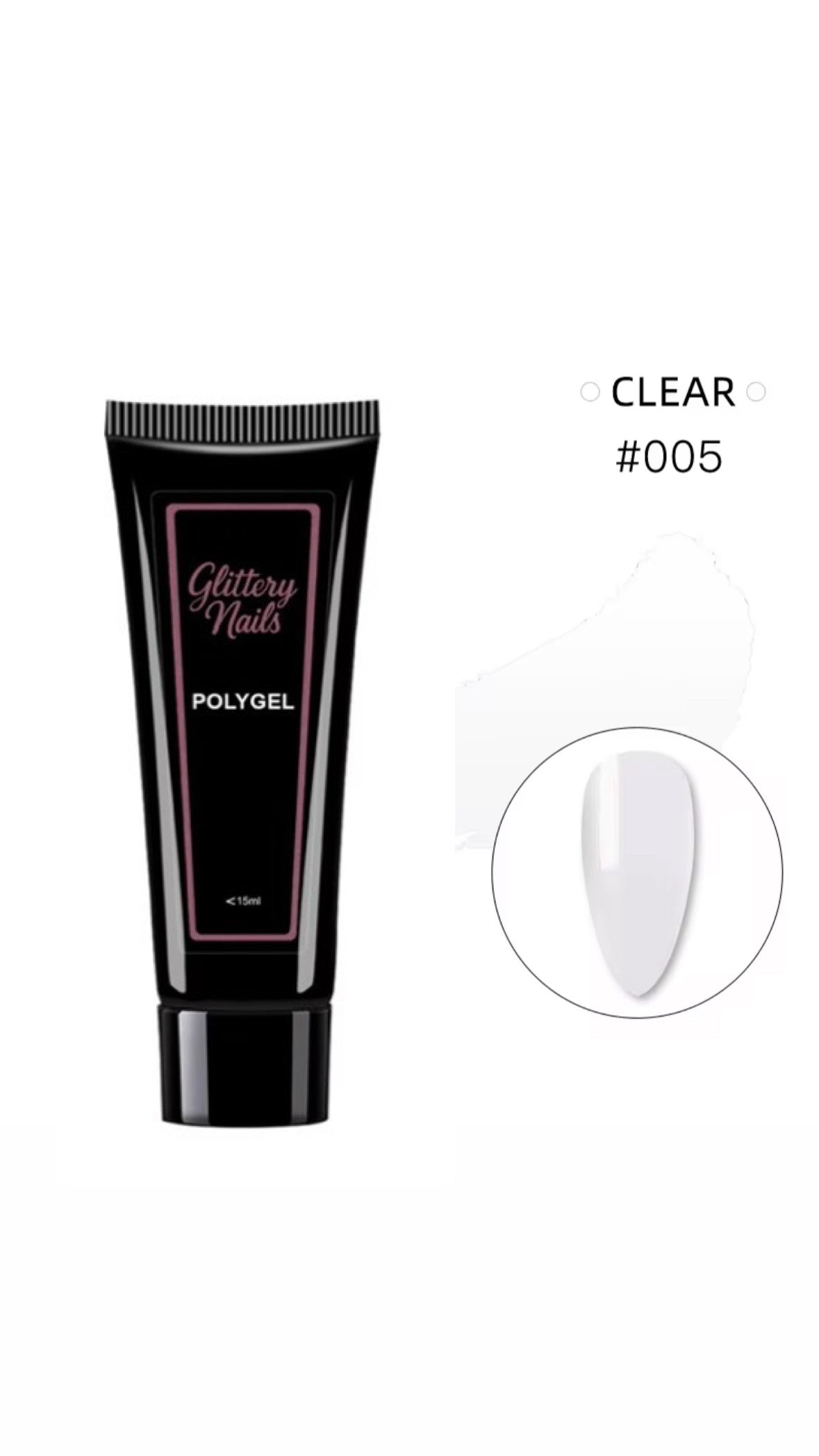 Polygel Glittery Nails-005