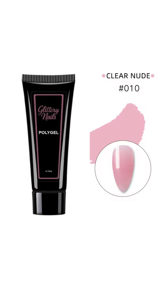 Polygel Glittery Nails-010