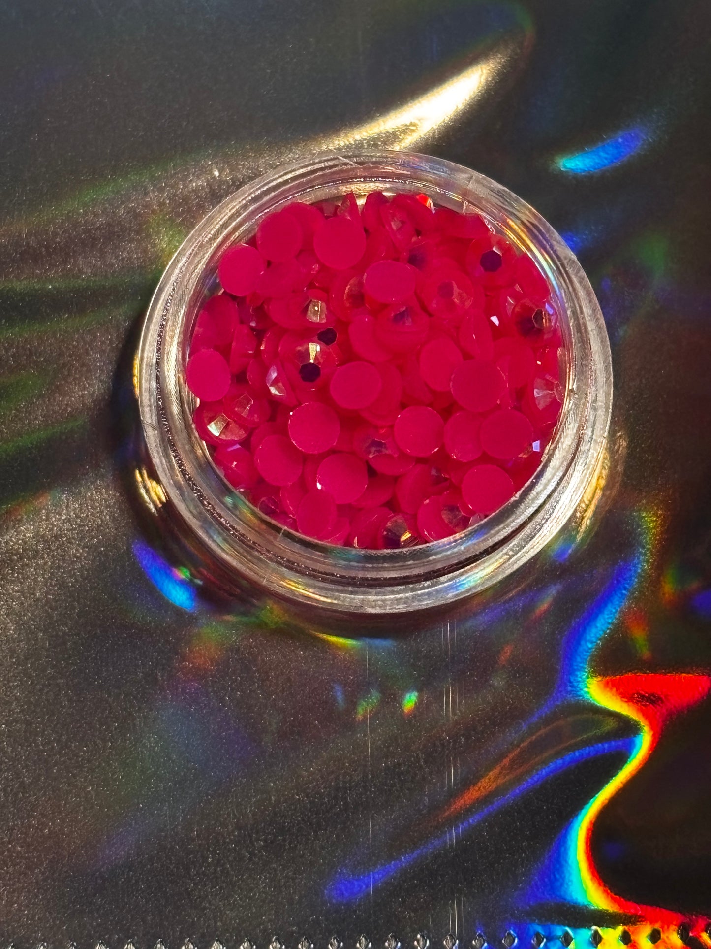 Cristale Rotunde Hot Pink