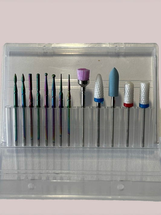 Set 13 capete freza Glittery Nails