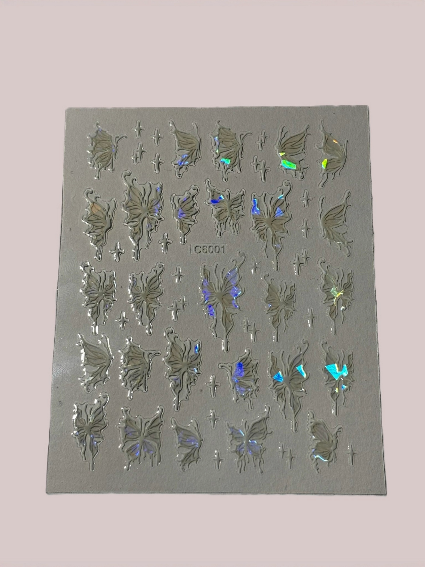 Stickers Fluturi White